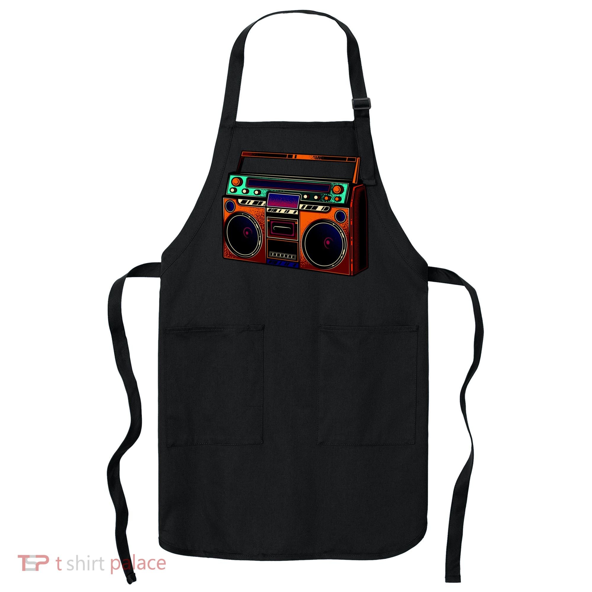 Neon Boombox Apron