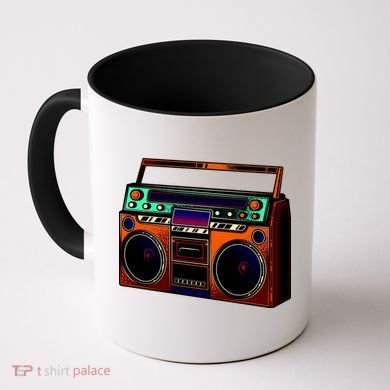 Neon Boombox Coffee Mug