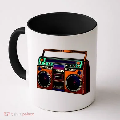Neon Boombox Coffee Mug