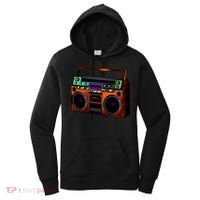Neon Boombox Women's Hoodie thumb 0