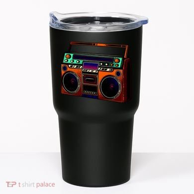 Neon Boombox Tumbler