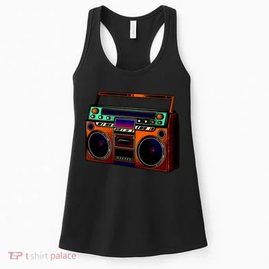 Neon Boombox Women's Tank Top