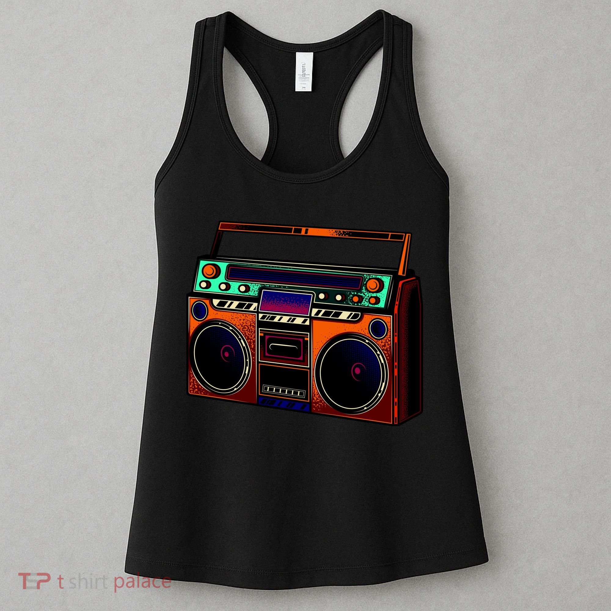 Neon Boombox Women's Tank Top