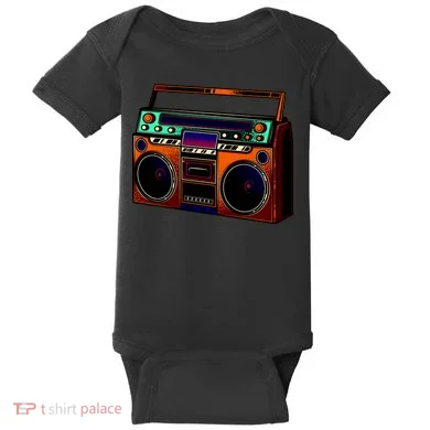 Neon Boombox Baby Bodysuit
