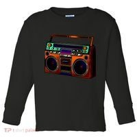 Neon Boombox Toddler Long Sleeve Shirt thumb 0