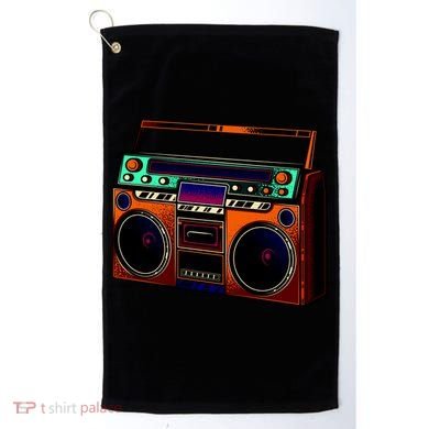 Neon Boombox Golf Towel