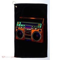 Neon Boombox Golf Towel thumb 0