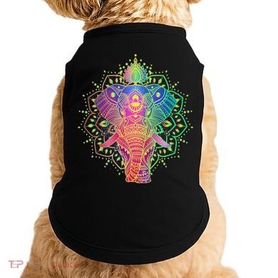 Neon Color Yoga Elephant Doggie Tank