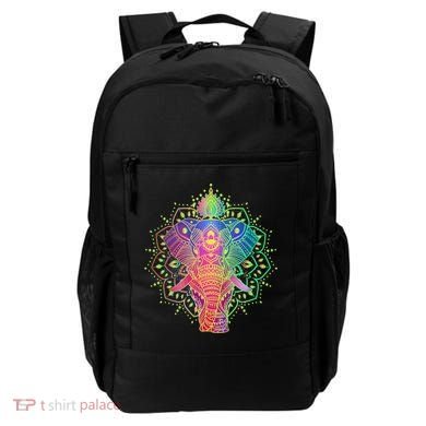Neon Color Yoga Elephant Backpack