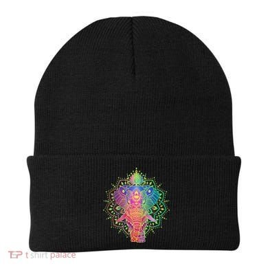 Neon Color Yoga Elephant Beanie