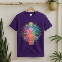 Neon Color Yoga Elephant T-Shirt thumb 2