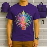 Neon Color Yoga Elephant T-Shirt thumb 6