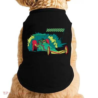 Neon Drag Racing Car Doggie Tank