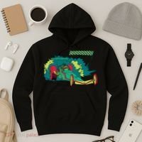 Neon Drag Racing Car Hoodie thumb 3