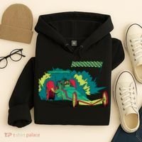 Neon Drag Racing Car Hoodie thumb 4