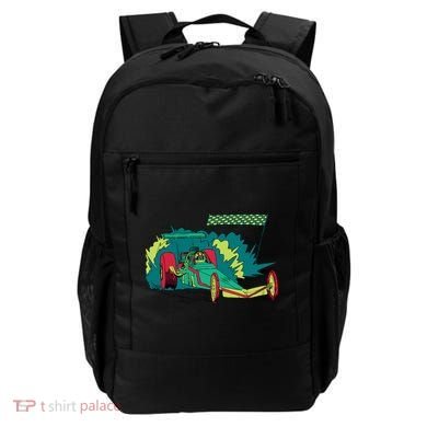 Neon Drag Racing Car Backpack