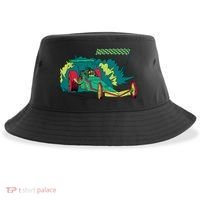 Neon Drag Racing Car Sustainable Bucket Hat thumb 0