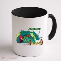 Neon Drag Racing Car Coffee Mug thumb 1