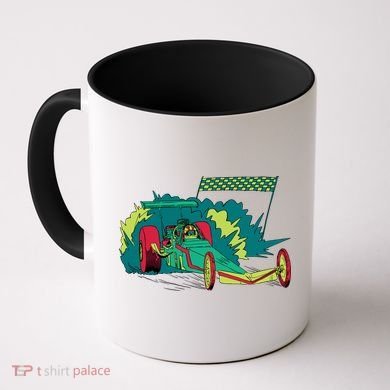 Neon Drag Racing Car Coffee Mug