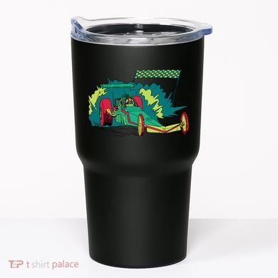 Neon Drag Racing Car Tumbler