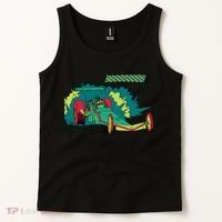 Neon Drag Racing Car Tank Top thumb 2