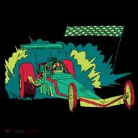 Neon Drag Racing Car Kids Sweatshirt thumb 2