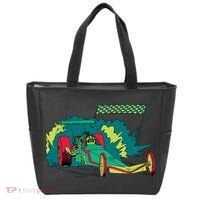 Neon Drag Racing Car Tote Bag thumb 0