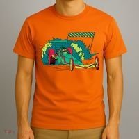 Neon Drag Racing Car T-Shirt thumb 3