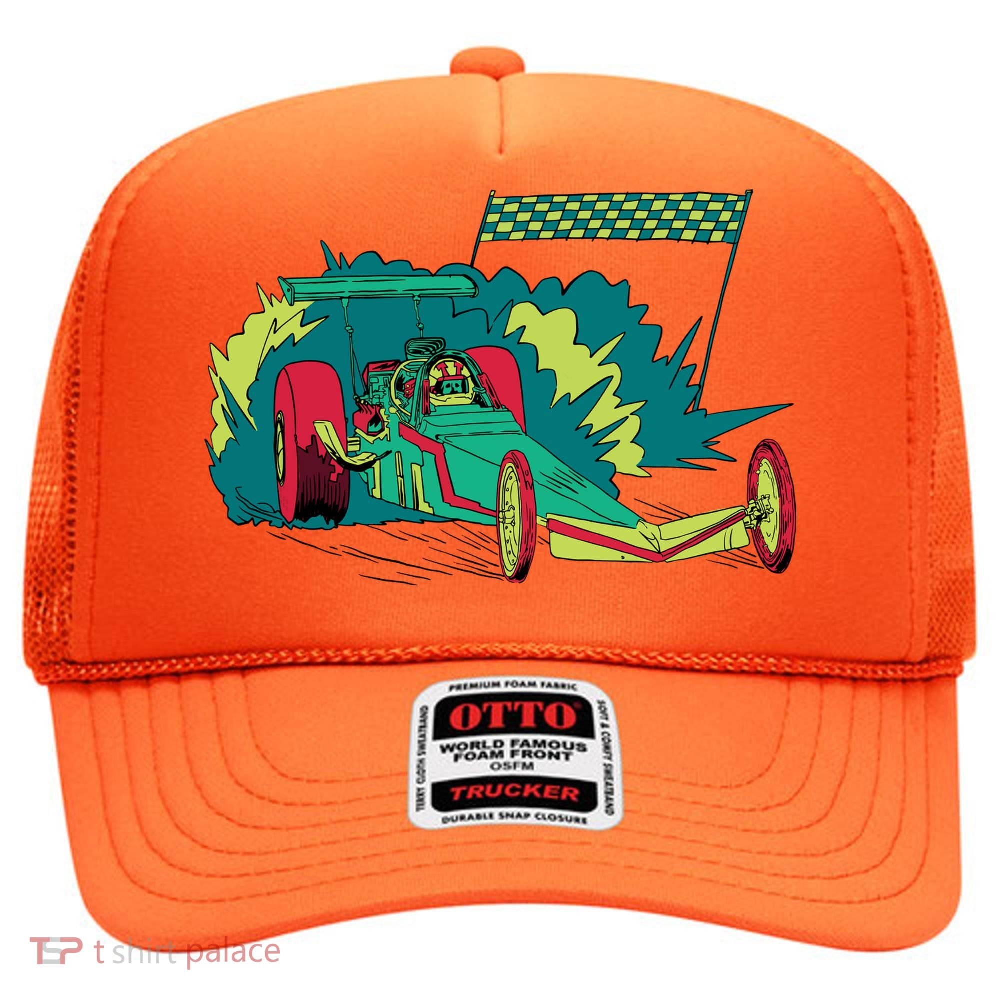 Neon Drag Racing Car Hat
