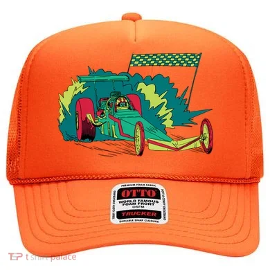 Neon Drag Racing Car Hat