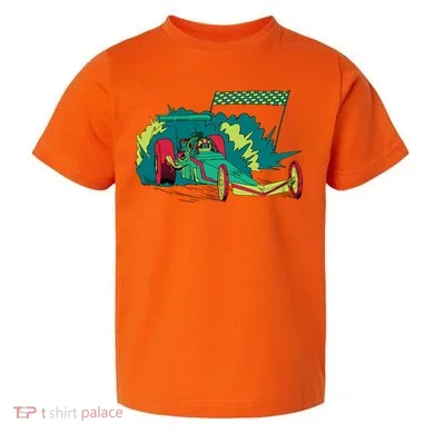 Neon Drag Racing Car Toddler T-Shirt