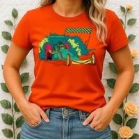 Neon Drag Racing Car Women's T-Shirt thumb 2