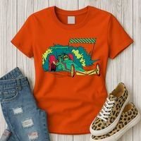 Neon Drag Racing Car Women's T-Shirt thumb 3