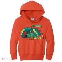 Neon Drag Racing Car Kids Hoodie thumb 0