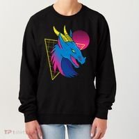 Neon Dragon Face Women's Sweatshirt thumb 0