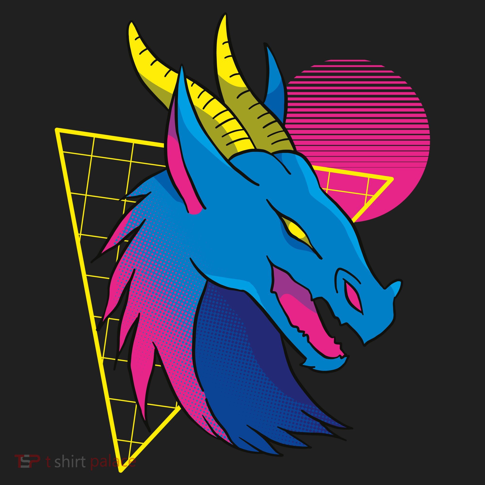 Neon Dragon Face Women's Sweatshirt