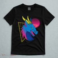 Neon Dragon Face T-Shirt thumb 5
