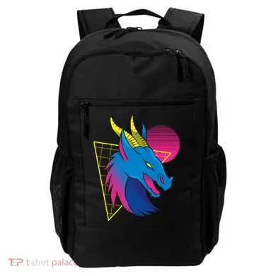 Neon Dragon Face Backpack