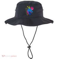 Neon Dragon Face Bucket Hat thumb 0