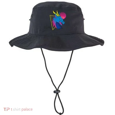Neon Dragon Face Bucket Hat