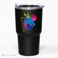 Neon Dragon Face Tumbler thumb 0