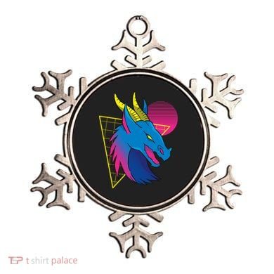 Neon Dragon Face Ornament