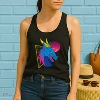 Neon Dragon Face Women's Tank Top thumb 2