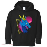 Neon Dragon Face Toddler Hoodie thumb 0