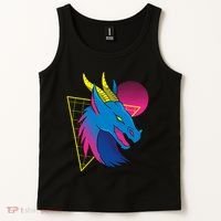 Neon Dragon Face Tank Top thumb 2
