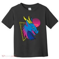 Neon Dragon Face Toddler T-Shirt thumb 0