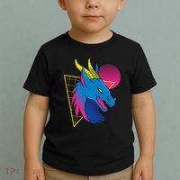 Neon Dragon Face Toddler T-Shirt thumb 2