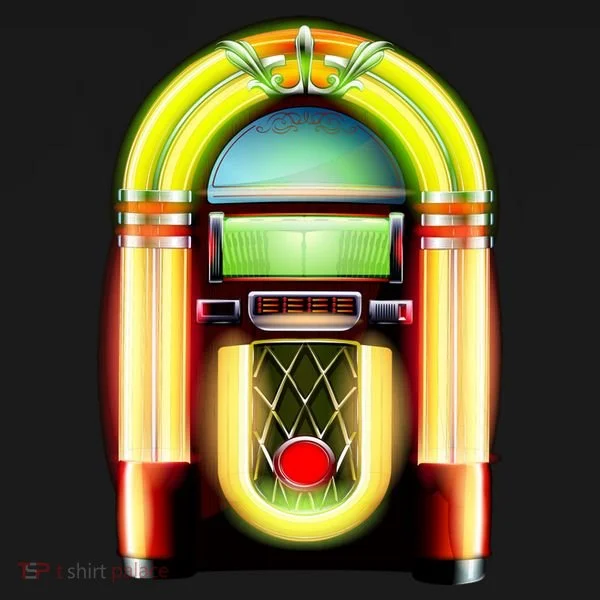 Neon Juke Box Doggie Tank