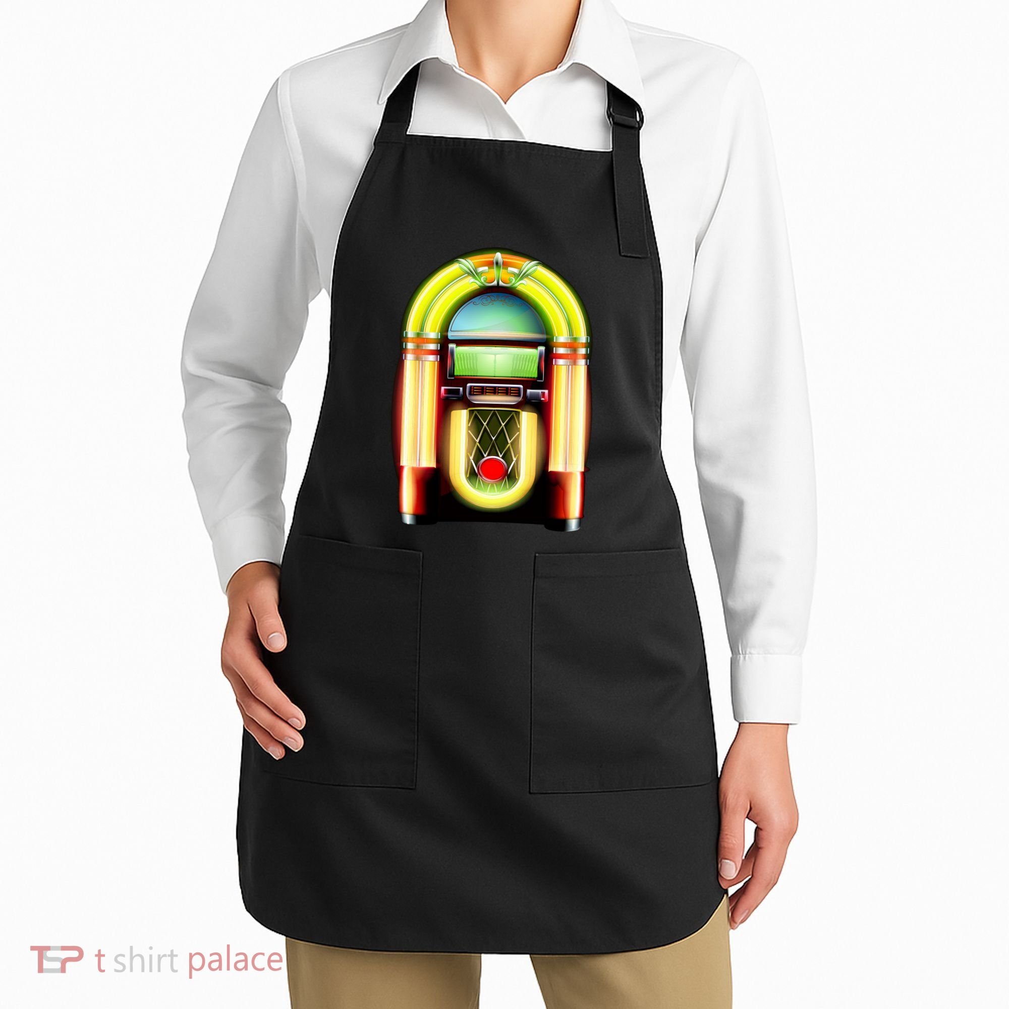 Neon Juke Box Apron