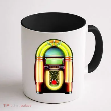 Neon Juke Box Coffee Mug back